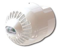 esc-5001 Klaxon Sonos Pulse Series White Sounder Beacon, 17 → 60 V dc, Wall Mount, 97dB at 1 Metre
