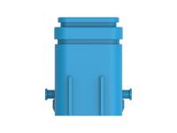 2366509-4 TE Connectivity, 2366509 Connector Housing Receptacle Blue Cable Mount 48 Way, Cable Termination