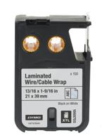 1868705 Dymo XTL Black on White Label Printer Tape, 21 mm Width