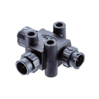 ab-ad-050505-mfm-tq001 Amphenol Industrial Tee 5 Pole Socket Adapter