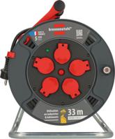 9231301100 brennenstuhl 33m 5 Socket Type E - French Cable Reel Open Reel, 230 V, IP44
