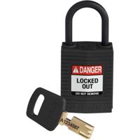 150184 Brady LOTO-100 Key Weatherproof Nylon, Plastic Padlock, 4.72mm Shackle, 32.00mm Body