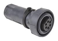 pxp701006sst0709 Bulgin Circular Connector, 6 Contacts, Cable, Standard Connector, Socket, Female, IP66, IP68, IP69K, Buccaneer 7000
