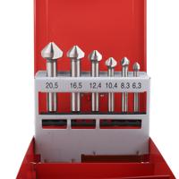 673-8697 RS PRO HSS Countersink Drill Bit Set, 6.3 mm, 8.3 mm, 10.4 mm, 12.4 mm, 16.5 mm, 20.5 mm Head, 3 Flute(s), 90°, 6