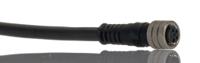 1200868158 Brad from Molex Female Right Angle, Straight to Male 3 way Threaded Sensor Actuator Cable, 2 m