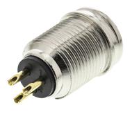 rt3mp Re-An Products Chassis Mount Miniature Connector, Male, 3 Way, Gold Plating