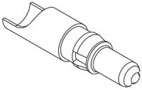 09030006103 HARTING 09 03 , Straight , Male , Copper Alloy , Backplane Connector Contact