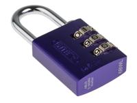14530-lilac ABUS 145/30 Combination Weatherproof Aluminium Safety Padlock, 4.8mm Shackle, 30mm Body