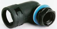 bvwv-p112 PMA 90° Elbow, Cable Conduit Fitting, 12mm Nominal Size, PG11, PA 6, Black IP68 rating