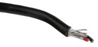 8451-010500 Belden8451 Series Line level Low Voltage signal Cable, 0.36 mm² CSA, 3.51mm od, 152m, Black
