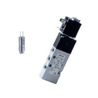 454-905 Camozzi Lever 5/2-way Pneumatic Manual Control Valve Series 4 Series, G 1/4, G 1/4mm,