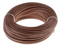 49003 Lapp ÖLFLEX HEAT Series Brown 0.75 mm² Hook Up Wire, 18 AWG, 19/0.25 mm, 100m, Silicone Insulation,