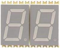 kcda04-105 KCDA04-105 Kingbright 2 Digit 7-Segment LED Display, CA Red 27 mcd RH DP 10.2mm