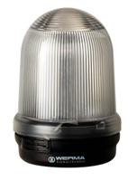 82640000 Werma 826 Series Clear Continuous lighting Beacon, 12 → 230 V, Base Mount, Filament Bulb