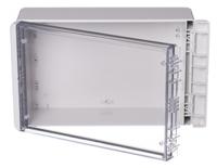 96026335-b-261709-pc-v0-g-7035 Bopla Bocube Series Light Grey Polycarbonate V0 Enclosure, IP66, IP68, IK07, Transparent Lid, 271 x 170 x 90mm