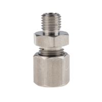 178-0966 RS PRO M8 Compression Fitting for Use with Thermocouple or PRT Probe, 4mm Probe