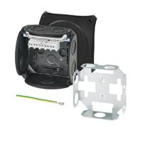 dk-0604-v HENSEL DK Series Black Polypropylene Terminal Box, IP66, 5 Terminals, 77 x 130 x 130mm