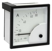 d72sd5a0-80a HOBUT D72SD Analogue Panel Ammeter 0/80A For 80/5A CT AC, 72mm x 72mm Moving Iron