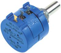 3590s-2-201l Bourns 3590 200Ω Rotary Precision Potentiometer 1-Gang Panel Mount, 3590S-2-201L