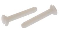 232-6948 RS PRO Slot M4 Countersunk Nylon Machine Screws DIN 963 x 25.0mm