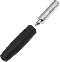 208-0245 RS PRO Black Female Banana Socket, 4 mm Connector, Solder Termination, 24A, 30V, Nickel Plating