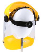 afb011-330-200 JSP Clear Flip Up Acetate Face Shield with Brow, Chin Guard , Resistant To Molten Metal