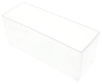 114578 Raaco Transparent PP Compartment Box, 47mm x 39mm x 109mm