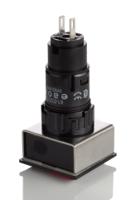 61-00000261-96712-61-99300 EAO, 61, Panel Mount Red LED Pilot Light, 16mm Cutout, IP65, Square