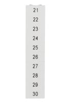 10500200021 Phoenix Contact, ZB5.QR :21 -30 Marker Strip for use with  for use with Terminal Blocks