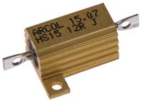 hs15-12r-j Arcol, 12Ω 15W Wire Wound Chassis Mount Resistor HS15 12R J ±5%