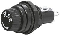f-7155 Sato Parts Panel Mount Fuse Holder for 5 x 20 mm, 6.3 x 32 mm Fuse