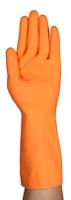 87208100 Ansell AlphaTec 87-208 Orange Natural Rubber Latex Work Gloves, Size 10