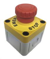 a02esh3b102ix0pea01a01yl5 APEM A02ES-H Series Twist Release Emergency Stop Push Button, Panel Mount, 22mm Cutout, 2NC, IP20, IP65