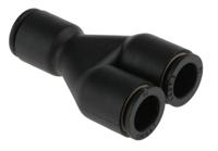 3140-10-00 Legris LF3000 Series Y Tube-to-Tube Adaptor, Push In 10 mm to Push In 10 mm, Tube-to-Tube Connection Style