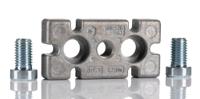 3842536562 Bosch Rexroth M12 Leveling Foot Plate, Connecting Component, Strut Profile 40 x 80 mm, Groove Size 8mm