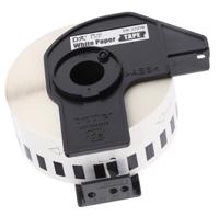 dk22210 Brother White Black Print Label Roll, 29mm Width, 1 Roll Qty