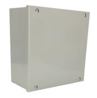 266-4957 RS PRO Grey Cold Rolled Steel Instrument Case, 200 x 200 x 100mm