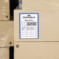 179707 Durable Blue A4 Smooth and rigid Logistic pockets, 313mm Height, 233mm Width