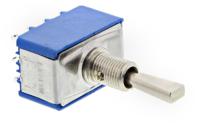 5669a9 APEM Toggle Switch, Panel Mount, On-Off-On, 4PDT, Solder Terminal