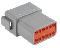 dt04-12pa Deutsch, DT Automotive Connector Socket Grey Plug-In 12 Way DT04-12PA