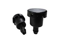 vt-bpq02bk-no8001 Amphenol Industrial VT Series Pressure Relief Vent, 26.5 mm Dia., 35mm H, For Use With VT Series