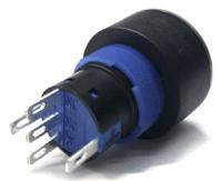 175-8292 RS PRO Illuminated Push Button Switch, Momentary, Panel Mount, 22.2mm Cutout, SPDT, Blue LED, 250V ac, IP65