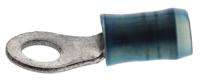 51864-1 TE Connectivity, PIDG Insulated Ring Terminal, M4 Stud Size, 1mm² to 2.6mm² Wire Size, Blue