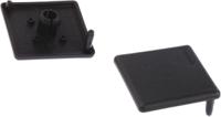 3842548753 Bosch Rexroth Black Polypropylene End Cap, 45 mm Strut Profile, 10mm Groove