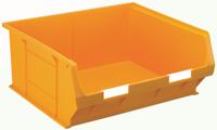 484-4191 RS PRO PP Storage Bin, 376mm x 419mm x 180mm, Yellow