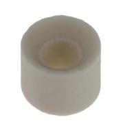 536-4090 White Ceramic Bead 2.5mm Bore Size +1200°C