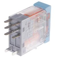 c12a21x12d Releco PCB Mount Power Relay, 12V dc Coil, 5A Switching Current, DPDT