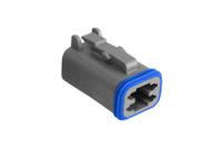 px0100s04gy Bulgin, PX0100 Connector Housing Plug 4 Way, Crimp Termination PX0100S04GY
