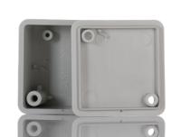 1551mgy Hammond 1551 Series Grey ABS Enclosure, IP54, Flanged, Grey Lid, 35 x 35 x 20mm