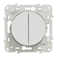 s520214 Schneider Electric 2 Way White Switch Mechanism 10A, Odace Series